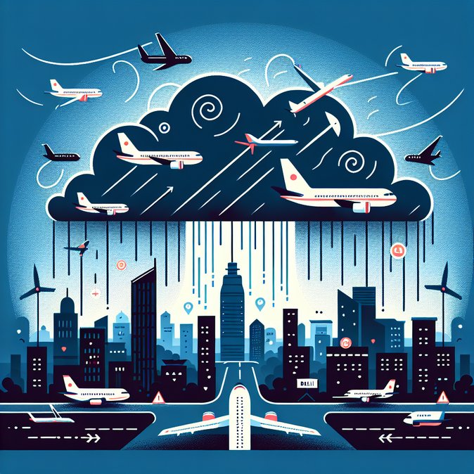 Delhi airport operations hit by severe storm; airlines issue real-time travel advisories