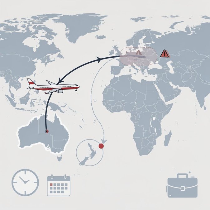 Qantas Drops Non-stop Perth–London Westbound Flight, Adds Singapore Stop as Airspace Closures Bite