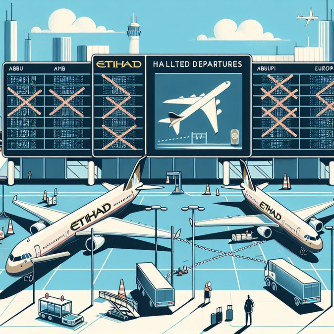 Etihad Airways Grounds All Abu Dhabi Departures Until Afternoon After U.S.–Iran–Israel Escalation