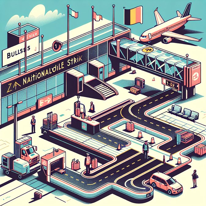 Greve no Aeroporto de Bruxelas em 26 de Novembro Provoca Cancelamentos — Voos para a Irlanda Estão em Risco