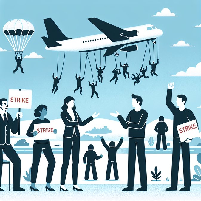 Skydiving instructors strike over plan to hire 37 foreign workers on lower pay