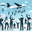 Skydiving instructors strike over plan to hire 37 foreign workers on lower pay