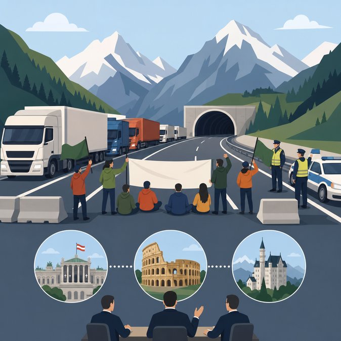 Brenner Pass reopens after eight-hour climate protest that paralysed Austria-Italy trade corridor