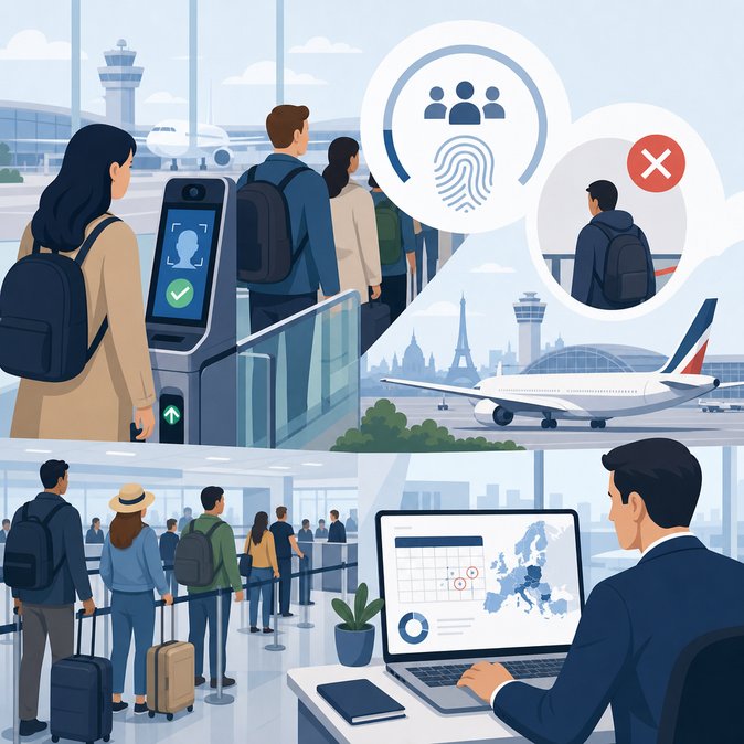 New EU Border Database Flags 7,000 Over-Stayers; French Airports Brace for Summer Queues