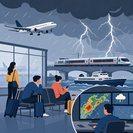 Successive thunderstorm warnings disrupt afternoon flights and cross-boundary travel
