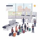 Le personnel de contrôle de sécurité des aéroports de Rome lance une grève de 24 heures, de longues files d'attente signalées