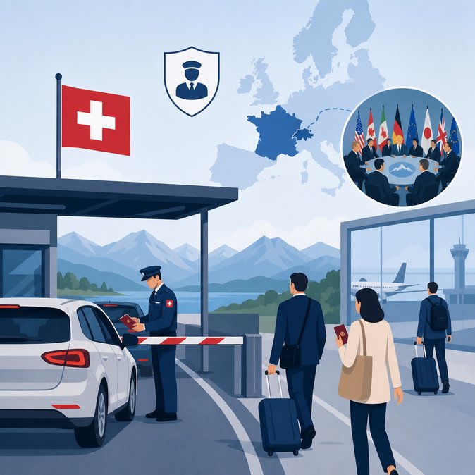 Switzerland to Reinstate French Border Checks for G7 Summit, Business Travellers Warned