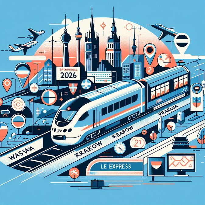 Leo Express launches Warsaw–Kraków–Prague service, doubling daily cross-border rail capacity