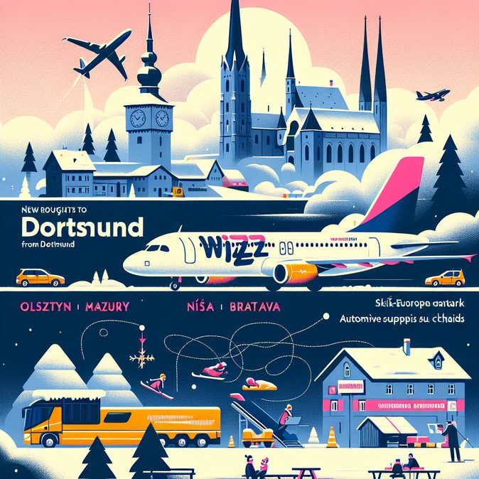 Dortmund Airport adds three Wizz Air routes, bringing network to 34 cities