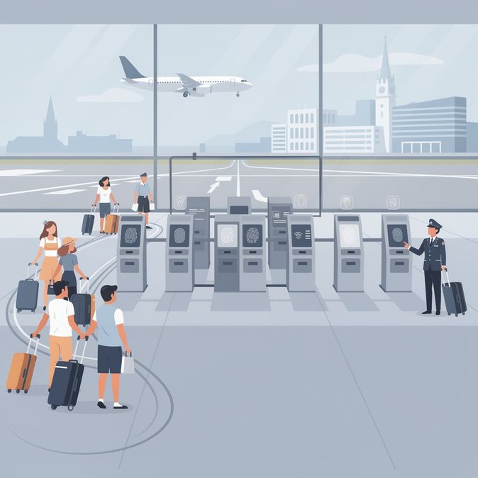Bruxelles autorise les aéroports à suspendre la biométrie EES jusqu’après le pic de septembre