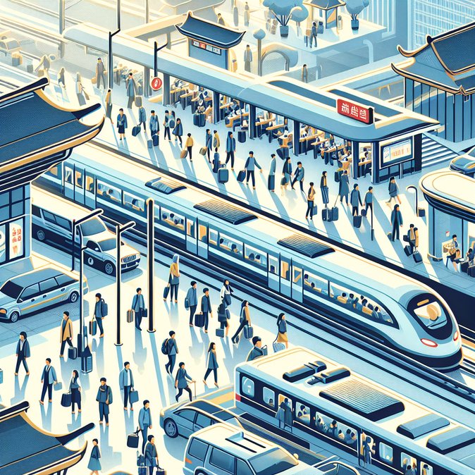 China’s Transport System Handles Record 207 Million Trips on First Day of 2026 New-Year Holiday