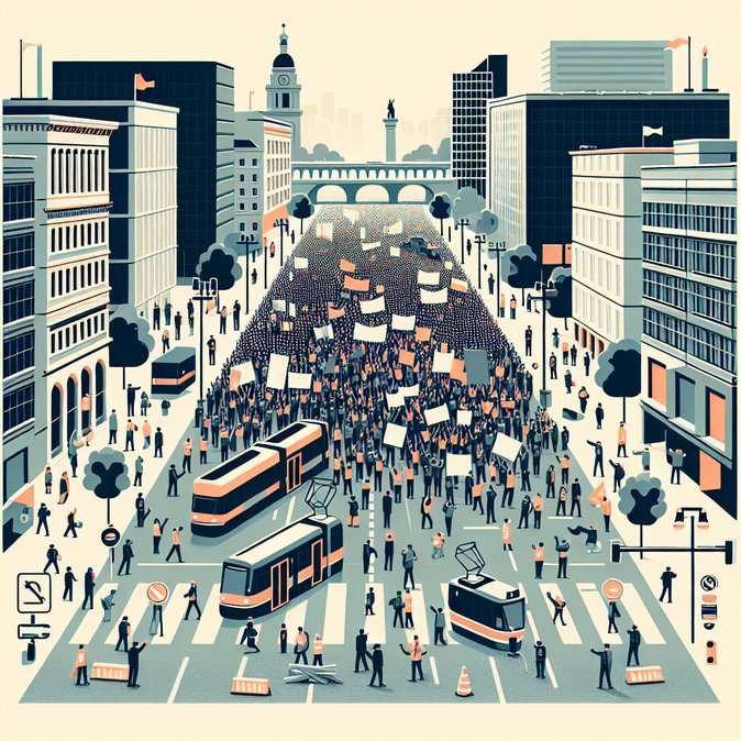 Antwerp Gaza-Solidarity March Draws 500, Diverts Public Transport and Road Traffic