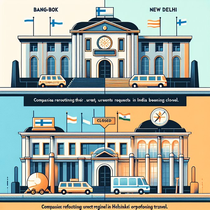 Embassy Closures in Bangkok and New Delhi on 7 November Disrupt Consular Services for Finnish Travellers