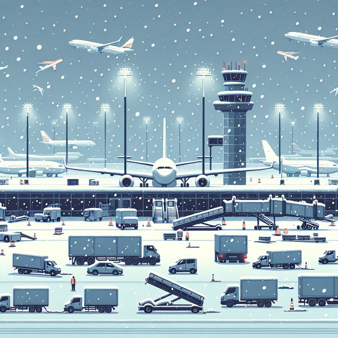 Heavy Snow Grounds Over 100 Flights at Frankfurt Airport, Threatening Global Connections