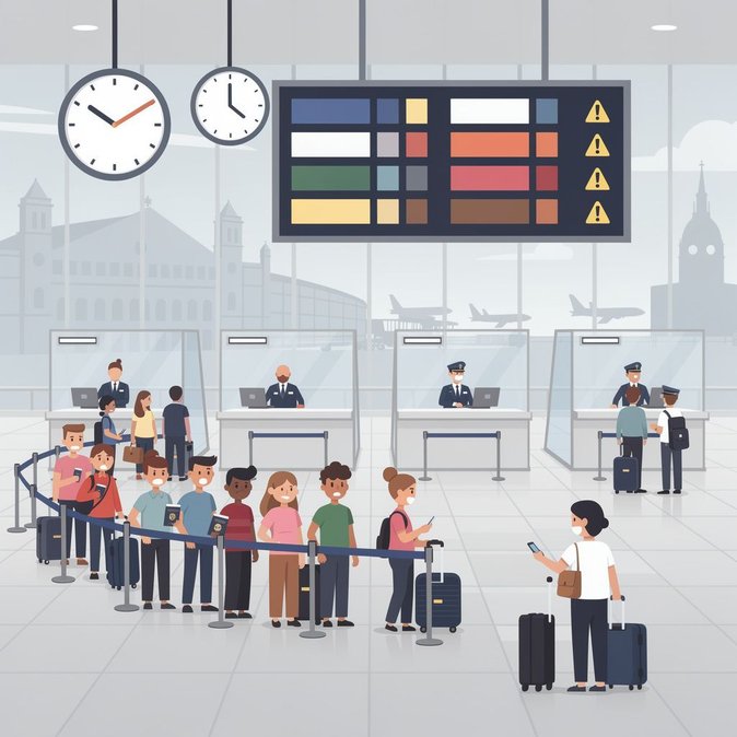 Two-Hour Passport-Control Queues Snarl Brussels Airport Operations Again
