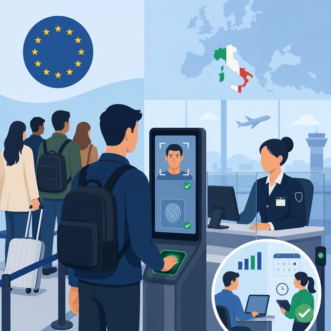 EU Entry/Exit System Goes Live at All Italian Borders—Expect Longer Queues (for Now)