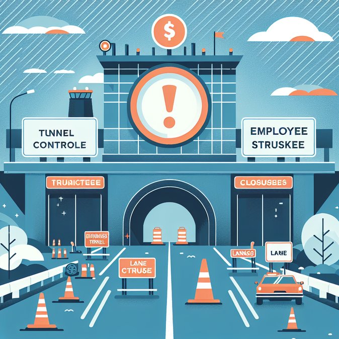 Warning strike closes lanes in A71 mountain tunnels, slowing central-Germany road traffic