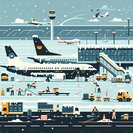 Hamburg, Düsseldorf and Berlin airports report 310 delays and 45 cancellations amid snow chaos