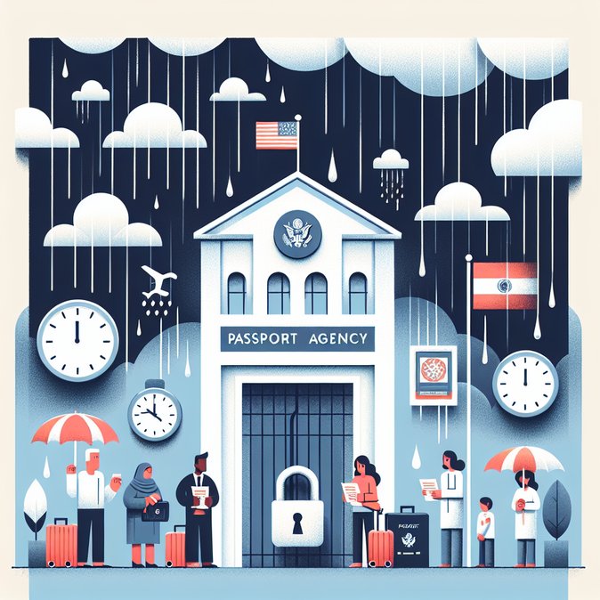 State Department Shutters 11 U.S. Passport Agencies as Storm Hits