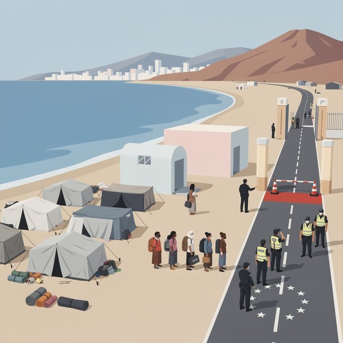 Spain launches major police operation to clear Trampolín migrant camp in Ceuta
