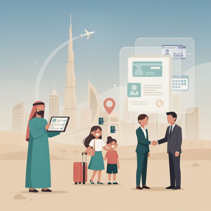 Dubai clarifies salary and document rules for sponsoring relatives and friends on visit visas