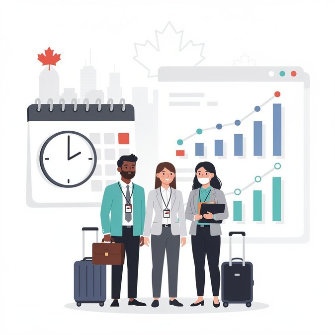 IRCC’s official processing-times data refresh shows slight improvements for CEC and visitor visas