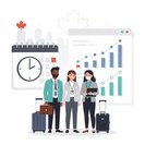 IRCC’s official processing-times data refresh shows slight improvements for CEC and visitor visas