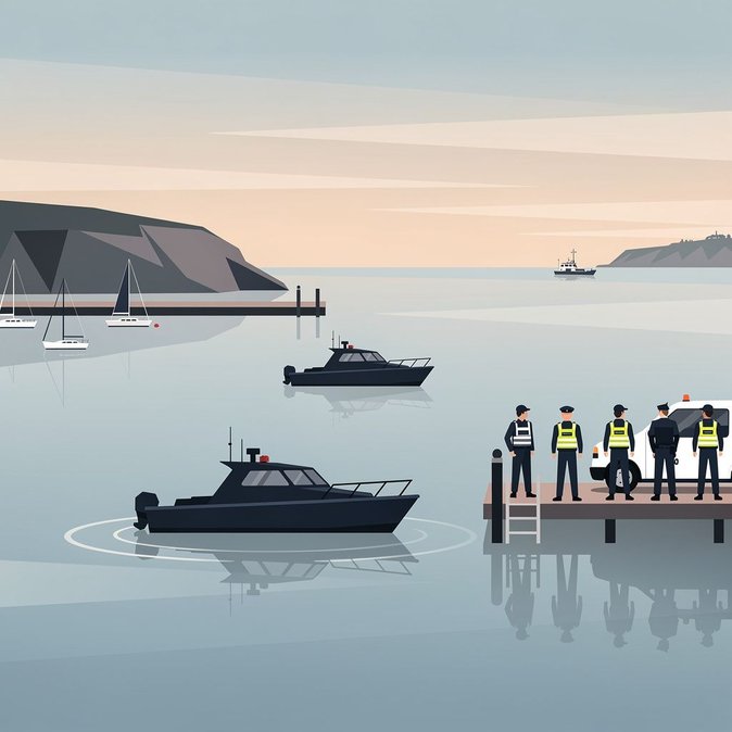 Ten Arrested After Albanian Migrants Land by Powerboat in Cornwall
