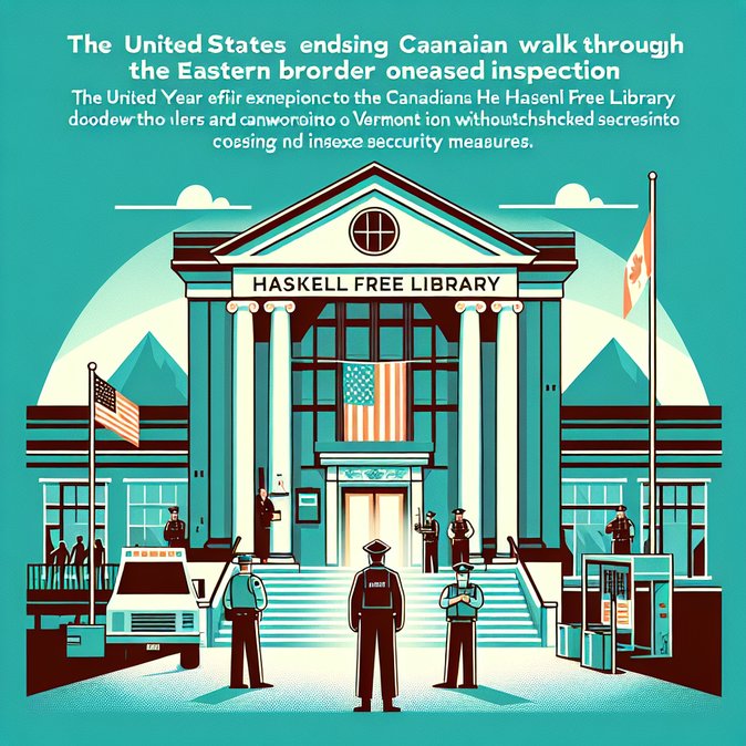 Centuries-Old Shortcut at Haskell Free Library Closed as U.S. Cancels Doorway Exemption