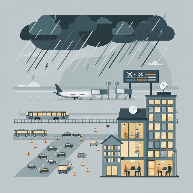 Storm Austen Grounds Flights and Snarls Morning Commutes Across Ireland
