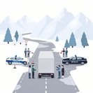 Swiss and Italian Police Stage Joint Traffic Operation on Splügen Pass