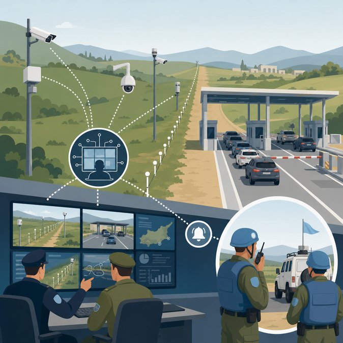 Cyprus installs 24-hour camera network along Green Line to deter illegal crossings