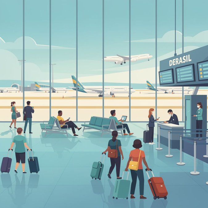 Les aéroports brésiliens fonctionnent normalement avant le pont de la Journée des Enfants, selon la nouvelle alerte voyage