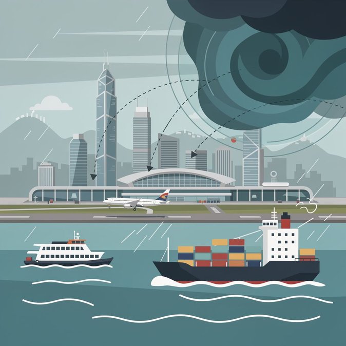Tropical depression brewing east-southeast of Hong Kong prompts travel contingency planning