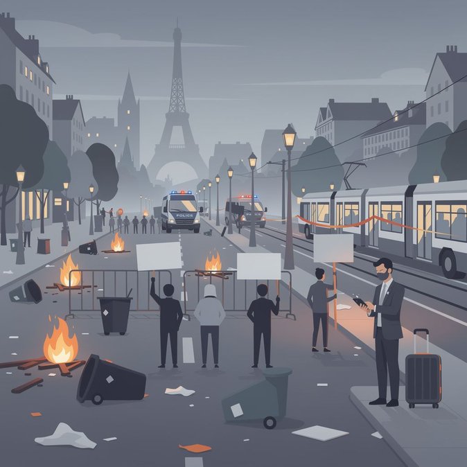 French Protests Turn Violent, Sparking Foreign Warnings Over ‘Migrant Chaos’