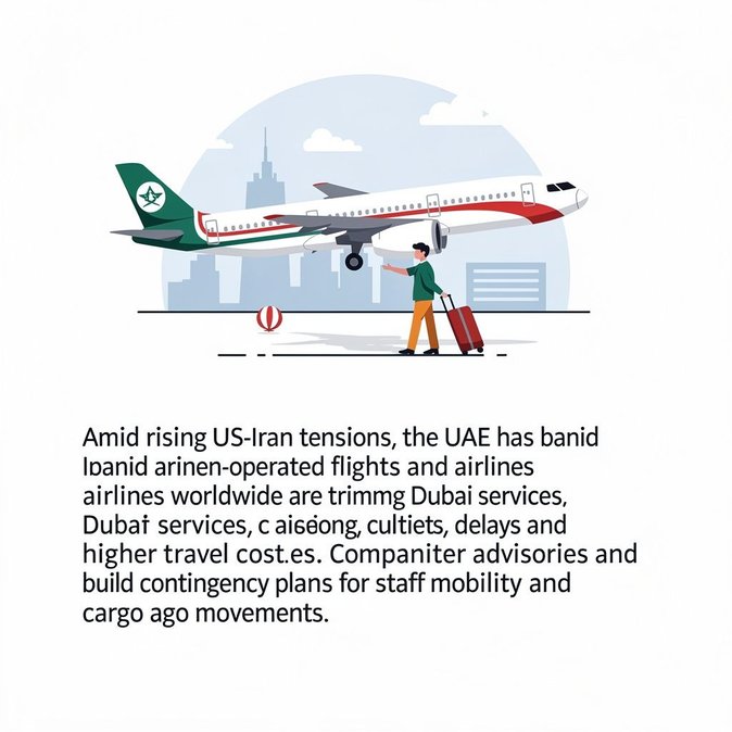 US–Iran Tensions Disrupt UAE Flight Schedules; Iranian Airlines Banned