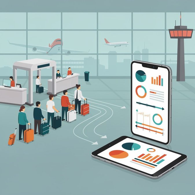 Beijing Capital Airport publishes live immigration-queue analytics for travelers