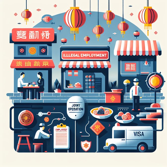 36 people arrested in city-wide crackdown on illegal Lunar New Year market labour