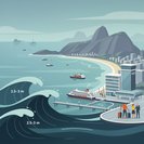 La Marine lance une alerte aux fortes houles pour Rio de Janeiro, appelant les opérateurs de croisières et d'activités offshore à rester en alerte