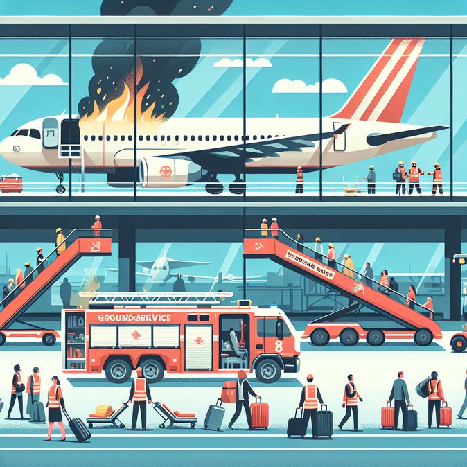 Ground-Service Vehicle Fire Forces Emergency Evacuation of LATAM Flight at GRU