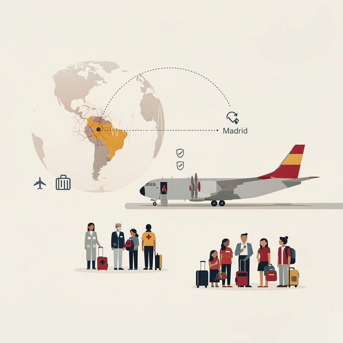 L'Espagne organise un deuxième vol de rapatriement depuis le Venezuela frappé par le séisme