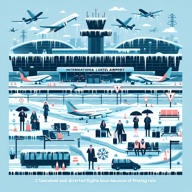 Ice storm grounds all flights at Vienna Airport, creating Europe-wide mobility ripple