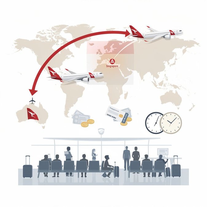 Qantas keeps Perth–London and Sydney–Paris flights on Singapore detour until 2027