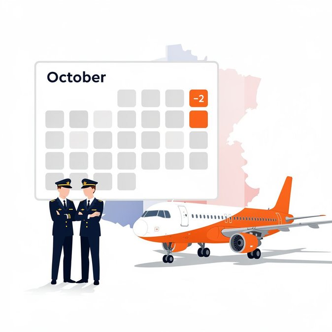easyJet法国飞行员因谈判进展将罢工推迟至10月1日至2日