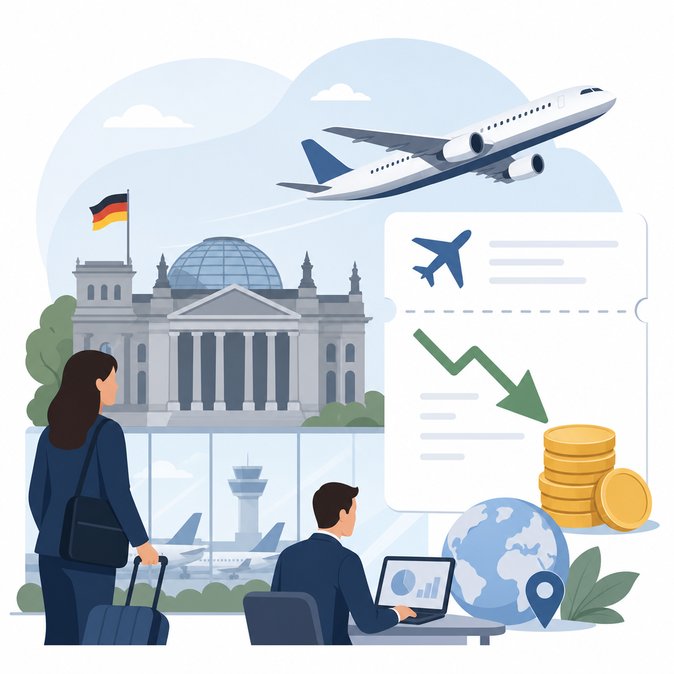 Bundestag votes to cut Germany’s air-travel tax from 1 July 2026