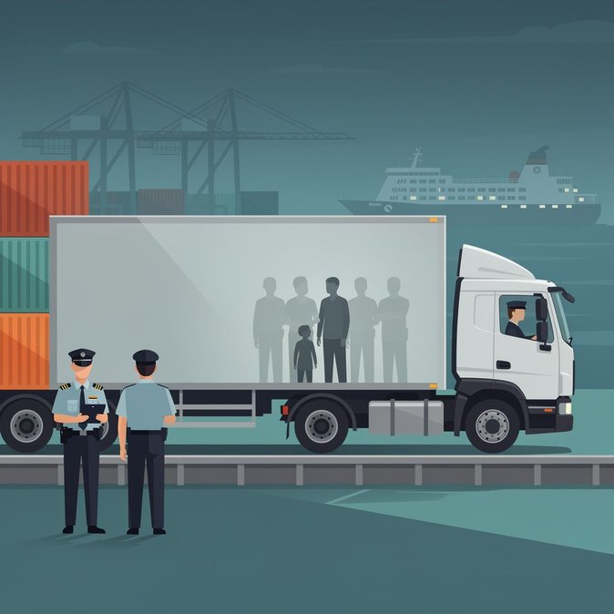 Six migrants found in lorry container at Rosslare Europort; driver released pending file