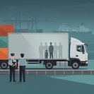 Six migrants found in lorry container at Rosslare Europort; driver released pending file