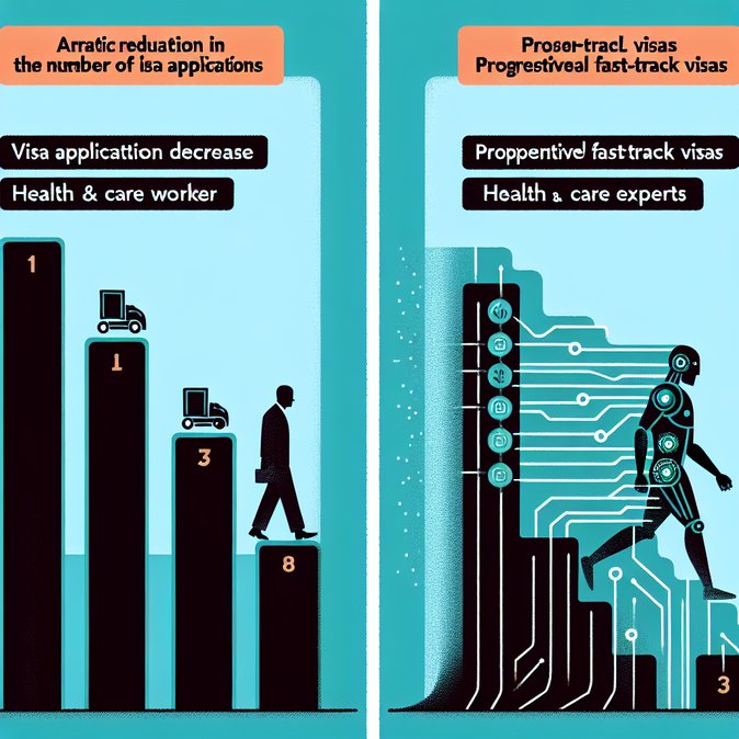 Visa applications plunge 43 % as new rules bite; government eyes fast-track permits for AI talent
