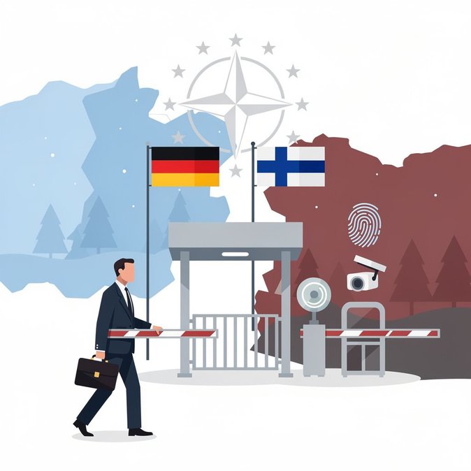 Germany’s Foreign Minister Wadephul visits the closed Finnish-Russian land border to discuss hybrid threats and border security