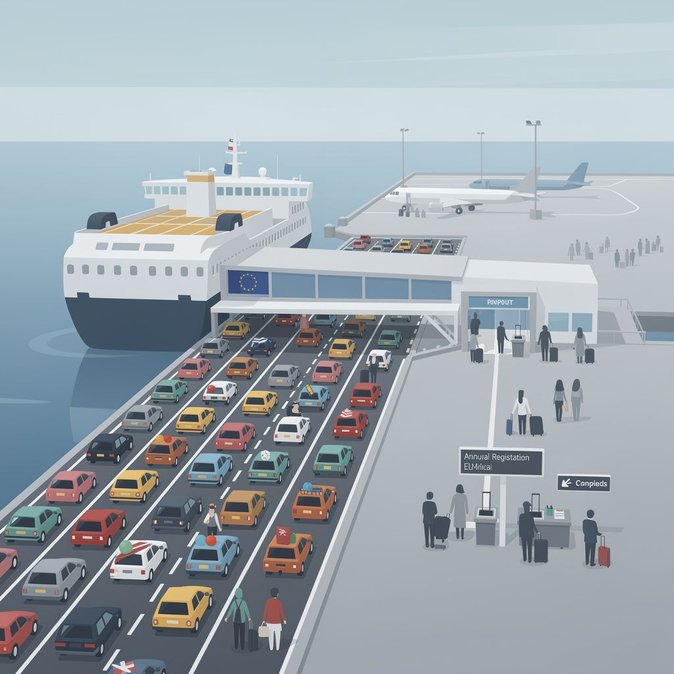 Dover braces for record queues as EU biometric border rules bite